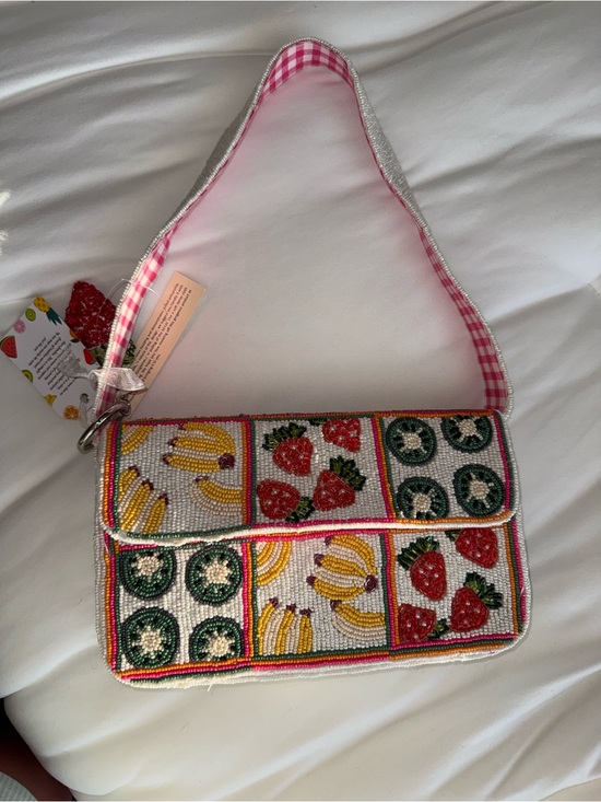 None Handbags - Fruit Beaded Bag Handmade in India New With Tags